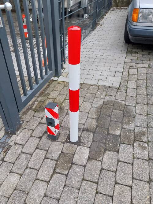 Absperrpfosten von Zaun Stoffel