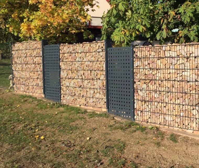 Sichtschutz Gabionen von Zaun Stoffel im Hunsrück